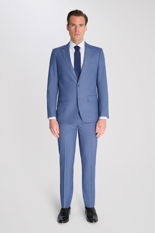 Alex Fawn Single Breasted 2 Piece Suit in Light Blue