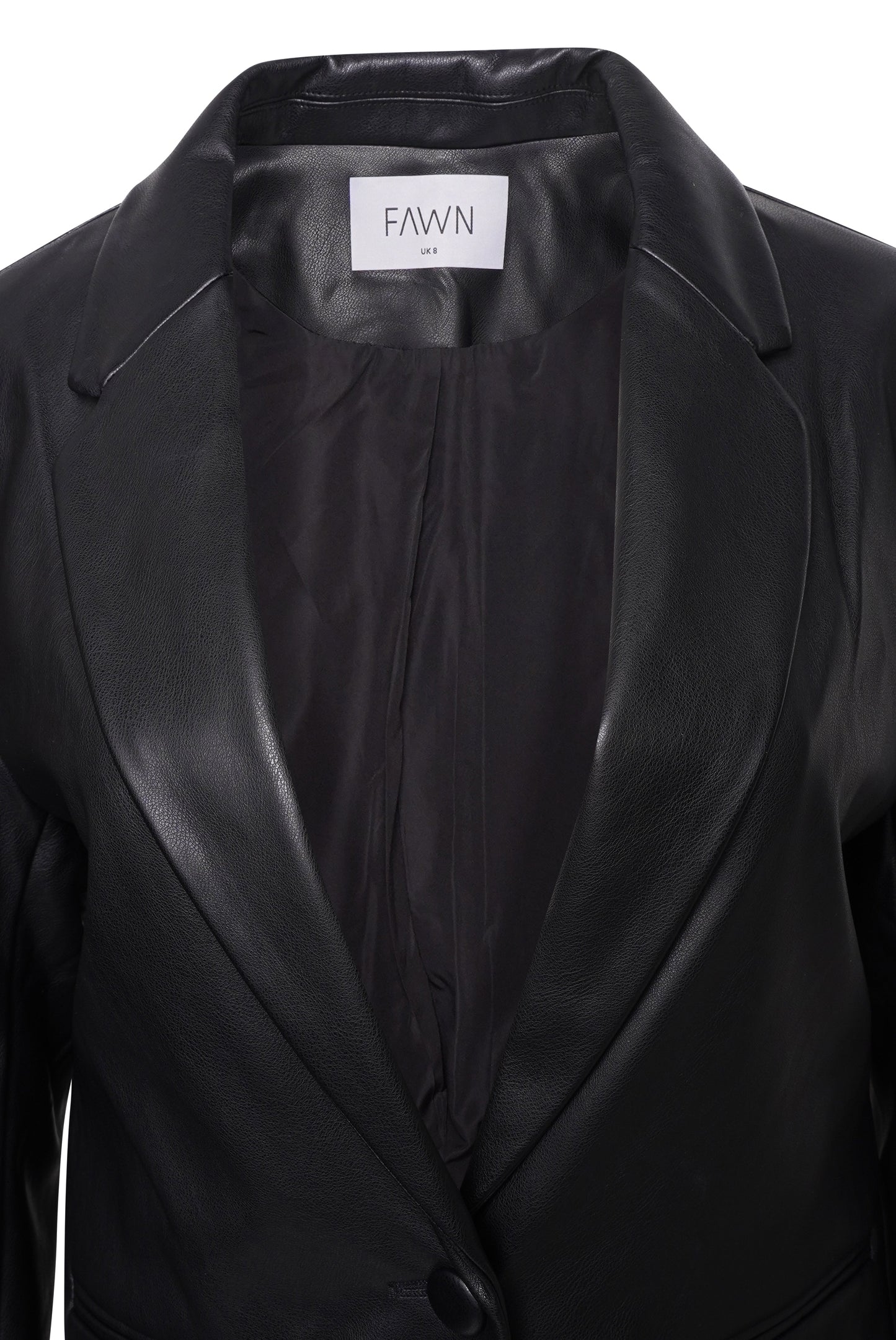 Fawn Trisha Faux Leather Jacket