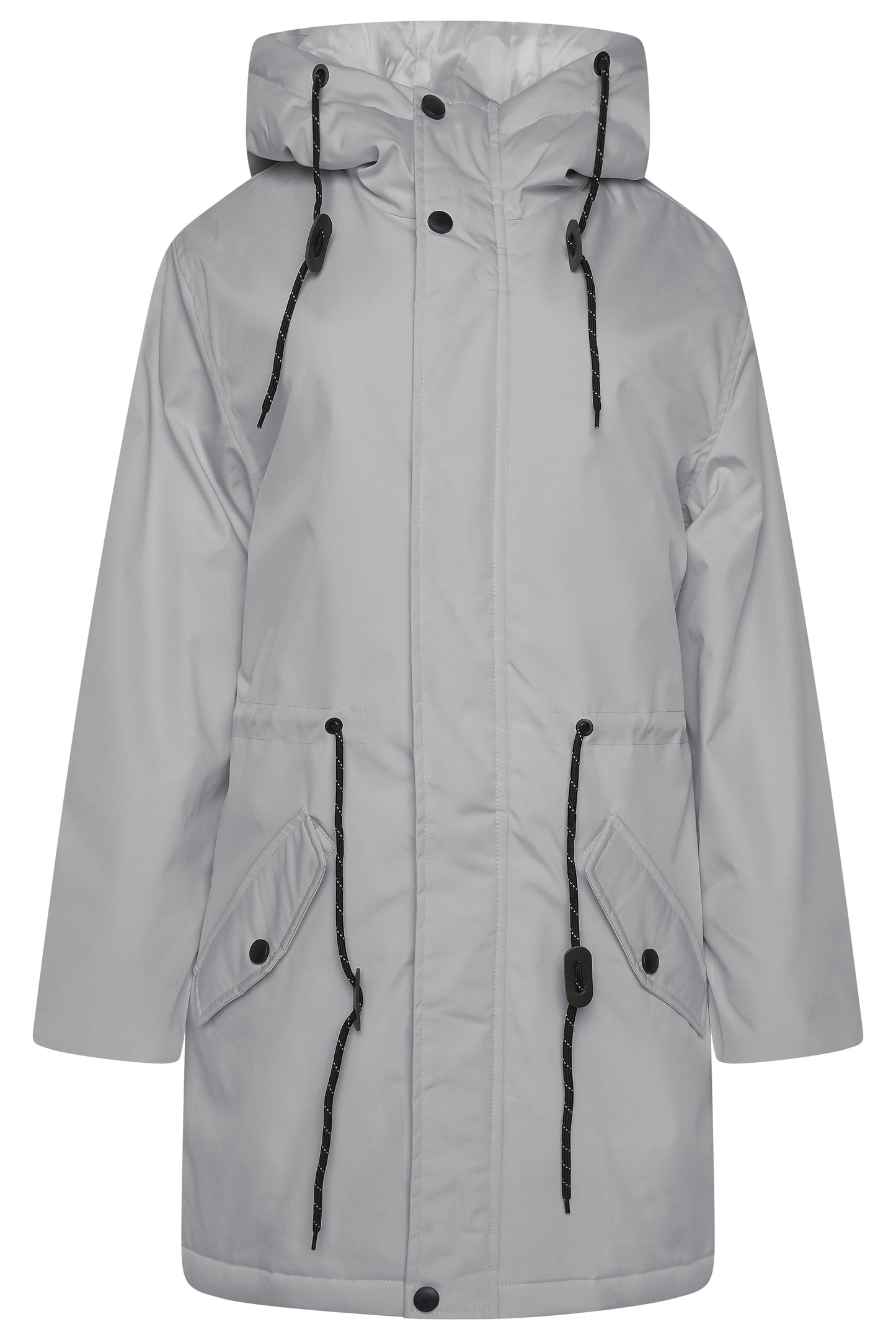 Fawn Bobbie Unisex Padded Coat in Light Grey