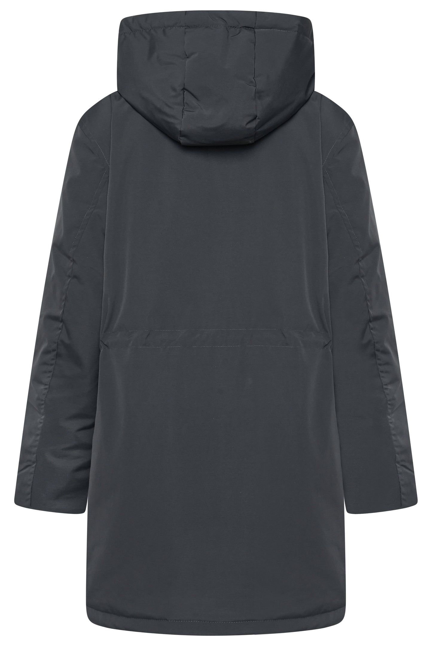 Fawn Bobbie Unisex Padded Coat in Dark Grey