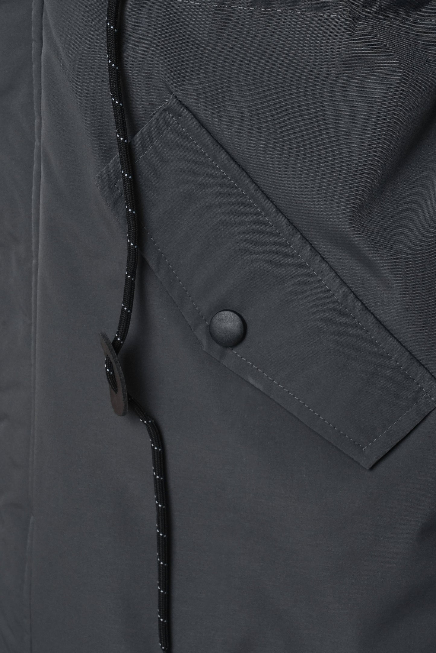 Fawn Bobbie Unisex Padded Coat in Dark Grey